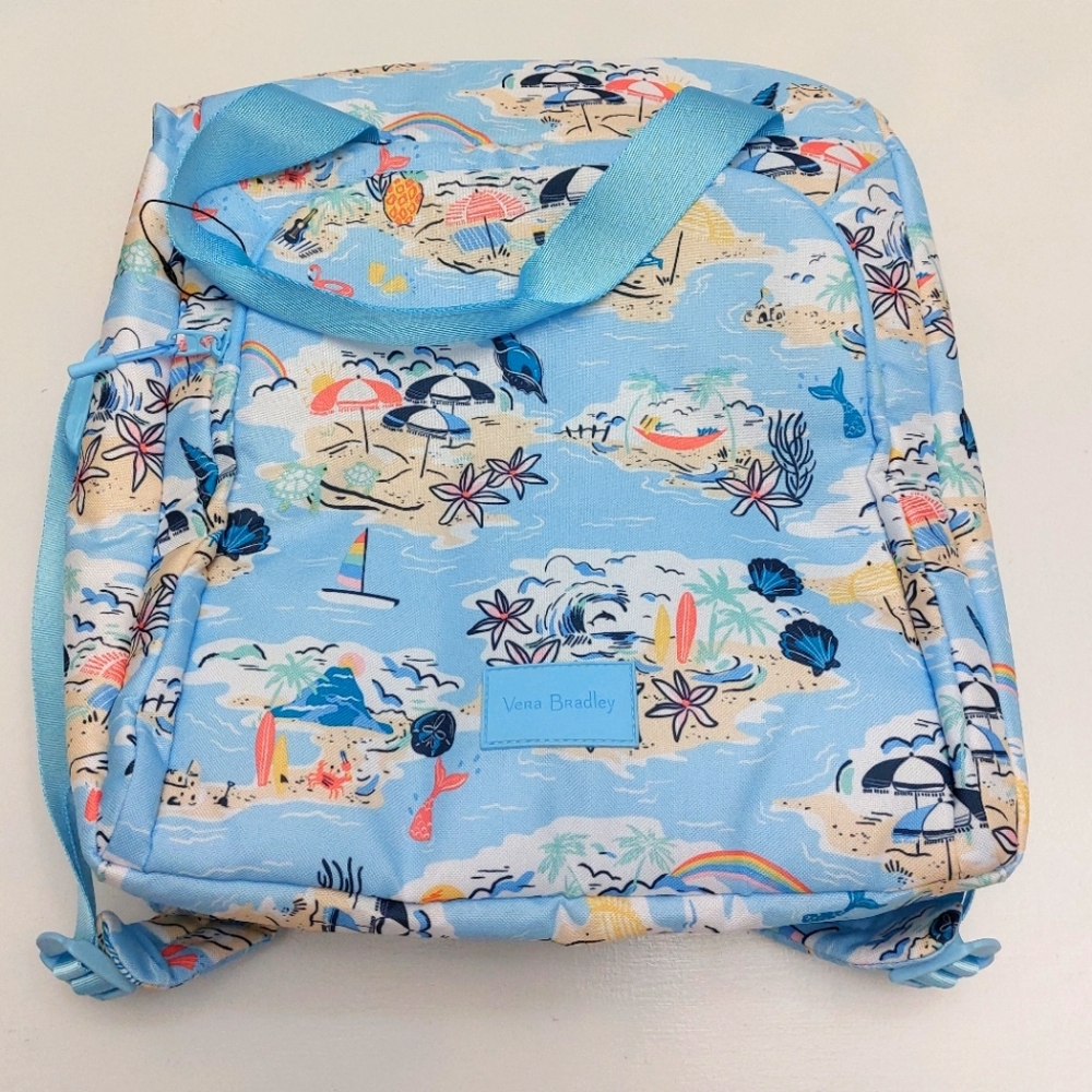 Vera Bradley Lighten Up Cooler Backpack Beach Treasures